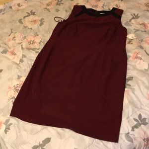 Kasper Burgundy Professional Sheath Dress Plus Sz